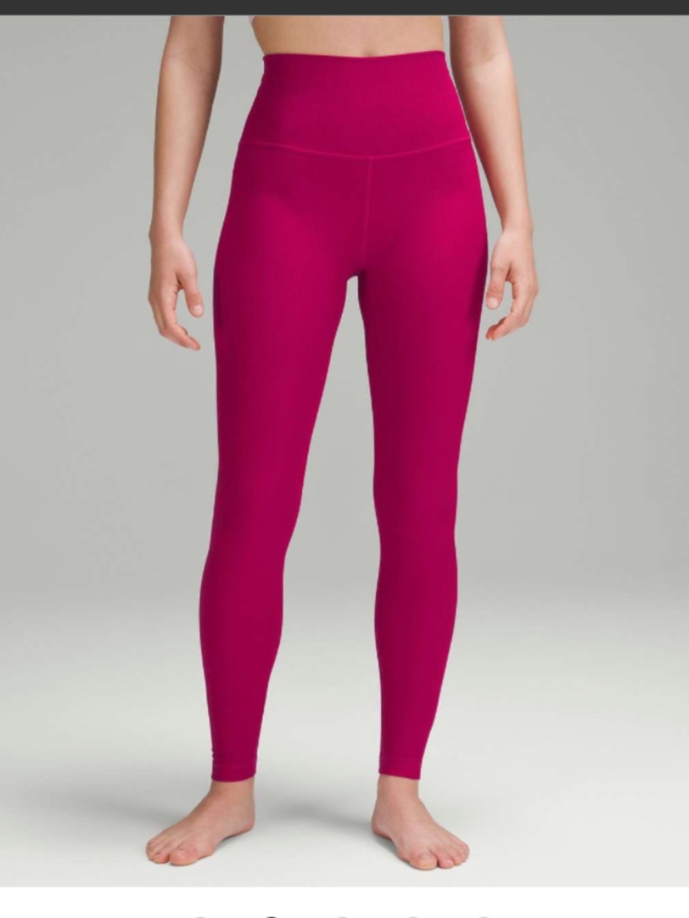 NWT lululemon Align Ribbed HR Pant 28", 6, WLDB